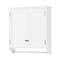 Alaterre Furniture Dover 27"W x 29"H Wall Mounted Bathroom Storage Cabinet with 2 Doors and Towel Rod ANDO73WH - alternate 3